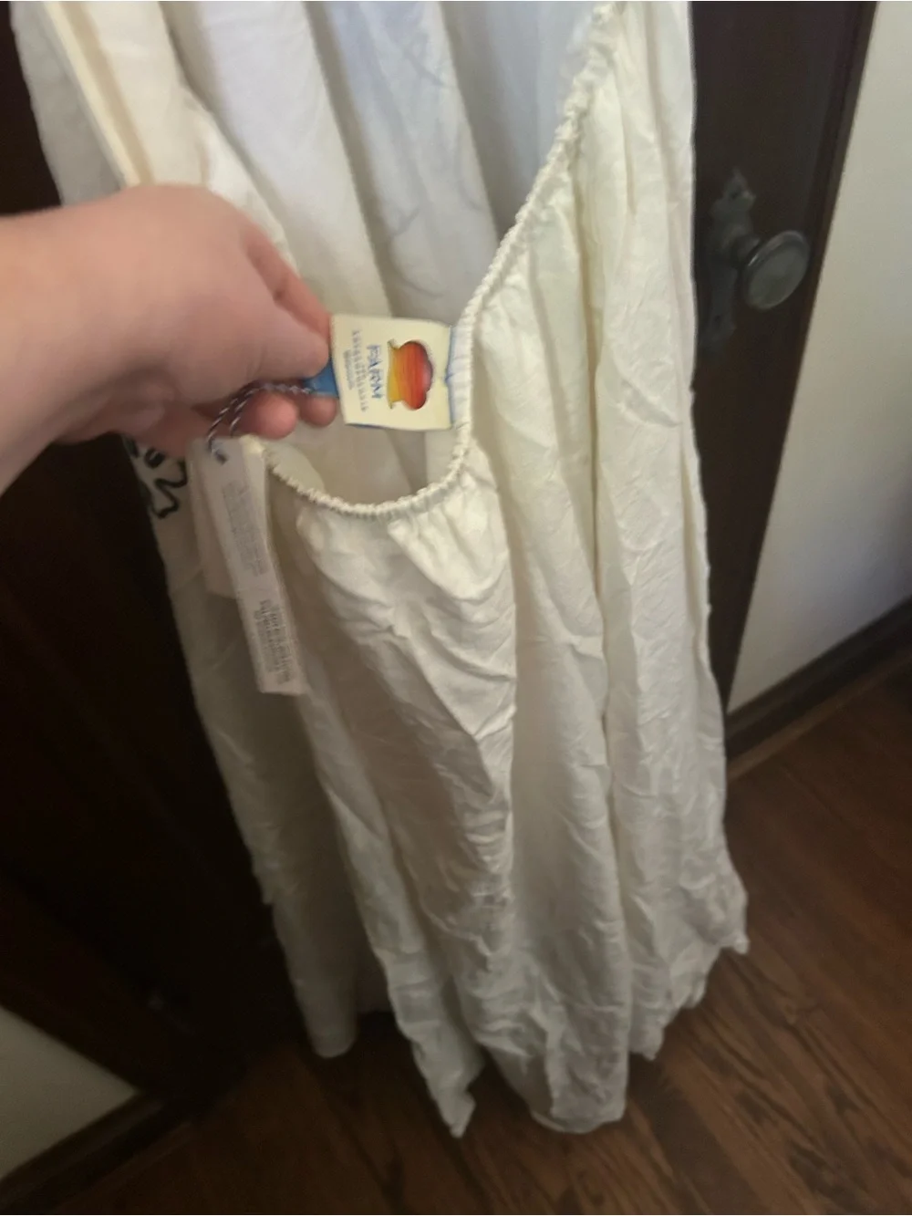 NWT Size XL Farm Rio Embroidered Linen Blend Maxi - Picture 3 of 4